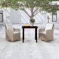 Set Mobili da Pranzo per Giardino 3 pz Marrone Set Mobili da Pranzo per Giardino 3 pz Marrone