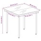 Set Mobili da Pranzo per Giardino 3 pz Grigio Scuro Set Mobili da Pranzo per Giardino 3 pz Grigio Scuro