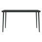 idaXL Set Mobili da Pranzo per Giardino 7 pz Nero idaXL Set Mobili da Pranzo per Giardino 7 pz Nero