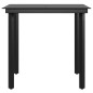 Set da Pranzo per Giardino 3 pz con Cuscini Nero Set da Pranzo per Giardino 3 pz con Cuscini Nero