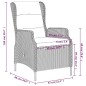 Set Mobili da Pranzo per Giardino 3 pz Marrone Set Mobili da Pranzo per Giardino 3 pz Marrone