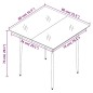 Set Mobili da Pranzo per Giardino 3 pz Marrone Set Mobili da Pranzo per Giardino 3 pz Marrone