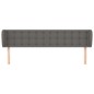 Testiera ad Orecchio Grigio 163x23x78/88 cm in Similpelle Testiera ad Orecchio Grigio 163x23x78/88 cm in Similpelle