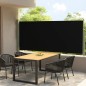 vidaXL Tenda Laterale Retrattile per Patio 140x300 cm Nera vidaXL Tenda Laterale Retrattile per Patio 140x300 cm Nera