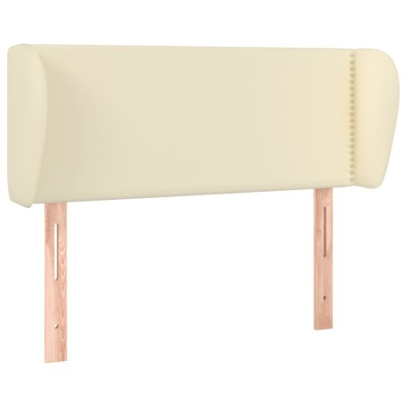 vidaXL Testiera ad Orecchio Crema 103x23x78/88 cm in Similpelle