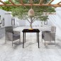 Set Mobili da Pranzo per Giardino 3 pz Antracite Set Mobili da Pranzo per Giardino 3 pz Antracite