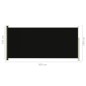vidaXL Tenda Laterale Retrattile per Patio 140x300 cm Nera vidaXL Tenda Laterale Retrattile per Patio 140x300 cm Nera