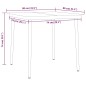 Set Mobili da Pranzo per Giardino 5 pz Nero Set Mobili da Pranzo per Giardino 5 pz Nero