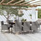 vidaXL Set da Pranzo da Giardino 9 pz Antracite vidaXL Set da Pranzo da Giardino 9 pz Antracite