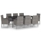 vidaXL Set da Pranzo da Giardino 9 pz Antracite vidaXL Set da Pranzo da Giardino 9 pz Antracite