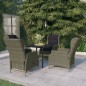 Set Mobili da Pranzo per Giardino 5 pz Marrone Set Mobili da Pranzo per Giardino 5 pz Marrone