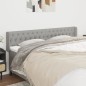 Testiera ad Orecchio Grigio Chiaro 203x16x78/88 cm in Tessuto Testiera ad Orecchio Grigio Chiaro 203x16x78/88 cm in Tessuto