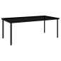 Set da Pranzo da Giardino 9 pz Nero