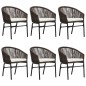 Set Mobili da Pranzo da Giardino 7 pz Marrone