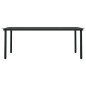 Set Mobili da Pranzo da Giardino 9 pz con Cuscini Nero Set Mobili da Pranzo da Giardino 9 pz con Cuscini Nero