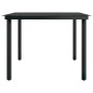 Set Mobili da Pranzo da Giardino 9 pz con Cuscini Nero Set Mobili da Pranzo da Giardino 9 pz con Cuscini Nero