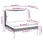 Set Divani da Giardino 9 pz con Cuscini Polyrattan Grigio Scuro Set Divani da Giardino 9 pz con Cuscini Polyrattan Grigio Scuro