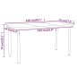 Set Mobili da Pranzo da Giardino 5 pz Nero