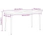 vidaXL Set da Pranzo da Giardino 7 pz Antracite