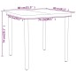 vidaXL Set Mobili da Pranzo da Giardino 5 pz Nero