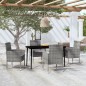 Set Mobili da Pranzo per Giardino 5 pz Antracite