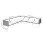 Set Divani da Giardino 7 pz con Cuscini Polyrattan Grigio Scuro Set Divani da Giardino 7 pz con Cuscini Polyrattan Grigio Scuro
