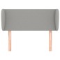 Testiera ad Orecchio Grigio Chiaro 83x23x78/88 cm in Tessuto Testiera ad Orecchio Grigio Chiaro 83x23x78/88 cm in Tessuto