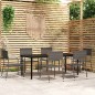Set Mobili da Pranzo da Giardino 7 pz Grigio Set Mobili da Pranzo da Giardino 7 pz Grigio