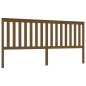 Testiera per Letto Miele 206x6x101 cm in Legno Massello di Pino