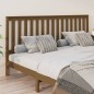 Testiera per Letto Miele 206x6x101 cm in Legno Massello di Pino