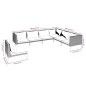 Set Divani da Giardino 7 pz con Cuscini Polyrattan Grigio Scuro Set Divani da Giardino 7 pz con Cuscini Polyrattan Grigio Scuro