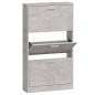 Scarpiera Grigio Cemento 59x17x108 cm in Legno Multistrato Scarpiera Grigio Cemento 59x17x108 cm in Legno Multistrato