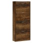 Scarpiera Rovere Fumo 63x24x147 cm in Legno Multistrato Scarpiera Rovere Fumo 63x24x147 cm in Legno Multistrato