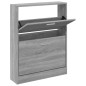 Scarpiera Grigio Sonoma 59x17x81 cm in Legno Multistrato Scarpiera Grigio Sonoma 59x17x81 cm in Legno Multistrato