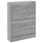 Scarpiera Grigio Sonoma 59x17x81 cm in Legno Multistrato Scarpiera Grigio Sonoma 59x17x81 cm in Legno Multistrato
