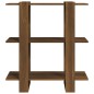 Libreria/Divisorio Rovere Marrone 80x30x87 cm