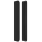 vidaXL Testiera ad Orecchio Nera 203x16x118/128 cm in Similpelle
