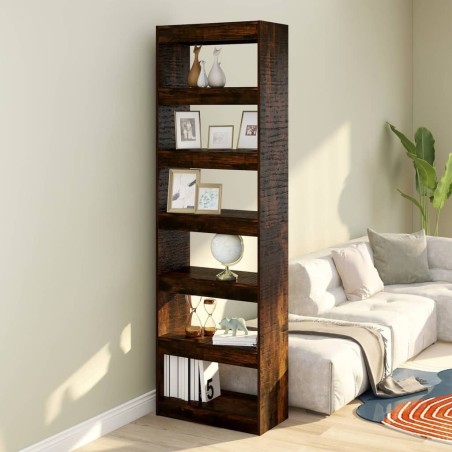 Libreria/Divisorio Rovere Fumo 60x30x198 cm