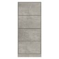 Scarpiera Grigio Cemento 63x24x147 cm in Legno Multistrato
