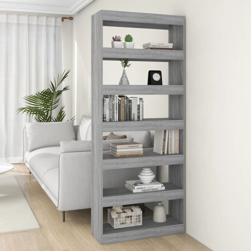 Libreria/Divisorio Grigio Sonoma 80x30x198 cm in Truciolato Libreria/Divisorio Grigio Sonoma 80x30x198 cm in Truciolato