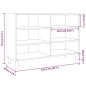 Credenza Rovere Fumo 103,5x35x70 cm in Legno Multistrato Credenza Rovere Fumo 103,5x35x70 cm in Legno Multistrato