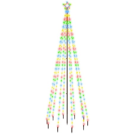 Albero di Natale con Puntale Colorato 310 LED 300 cm