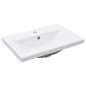 Telaio per Lavabo da Bagno con Lavabo Integrato Bianco in Ferro