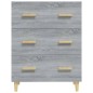 Credenza Grigio Sonoma 70x34x90 cm in Legno Multistrato Credenza Grigio Sonoma 70x34x90 cm in Legno Multistrato