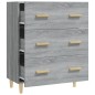 Credenza Grigio Sonoma 70x34x90 cm in Legno Multistrato Credenza Grigio Sonoma 70x34x90 cm in Legno Multistrato