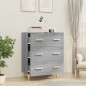 Credenza Grigio Sonoma 70x34x90 cm in Legno Multistrato Credenza Grigio Sonoma 70x34x90 cm in Legno Multistrato