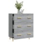 Credenza Grigio Sonoma 70x34x90 cm in Legno Multistrato Credenza Grigio Sonoma 70x34x90 cm in Legno Multistrato