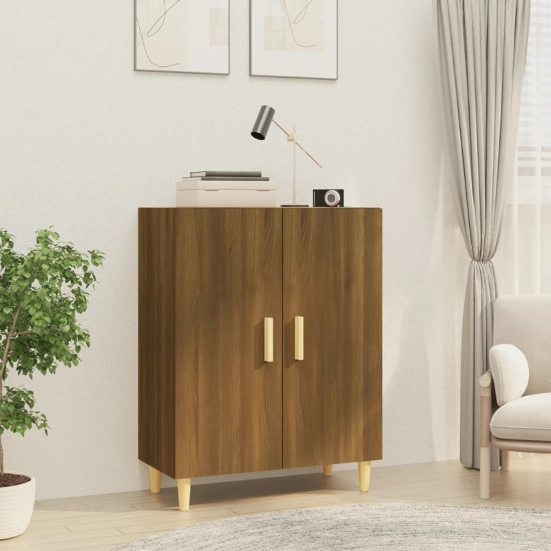 Credenza Rovere Marrone 70x34x90 cm in Legno Multistrato Credenza Rovere Marrone 70x34x90 cm in Legno Multistrato