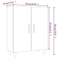Credenza Rovere Marrone 70x34x90 cm in Legno Multistrato Credenza Rovere Marrone 70x34x90 cm in Legno Multistrato
