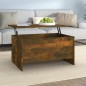 Tavolino Salotto Rovere Fumo 80x55,5x41,5 cm Legno Multistrato Tavolino Salotto Rovere Fumo 80x55,5x41,5 cm Legno Multistrato